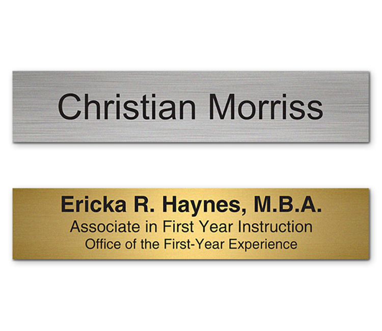 The Sparta engrave only name plate 2"x10" 3