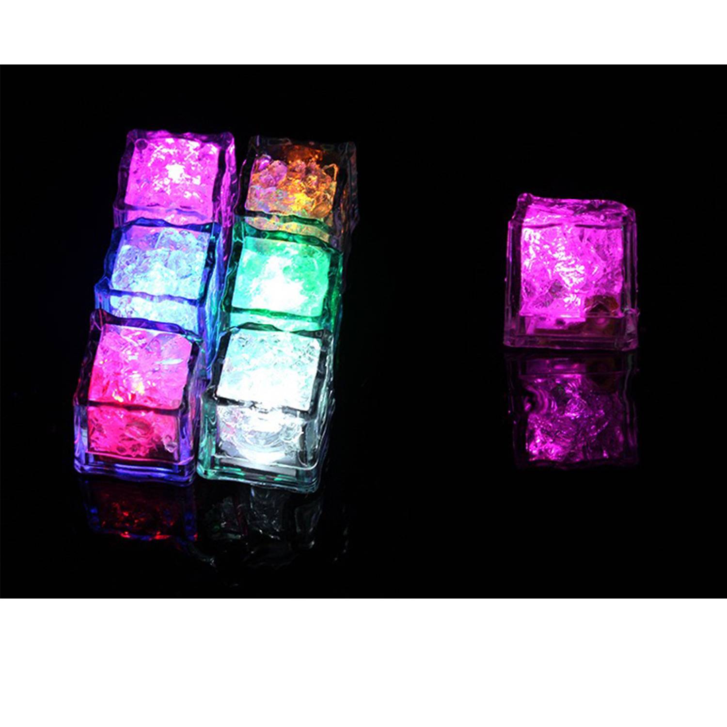 Light Up Colorful Flash Ice Cube 6
