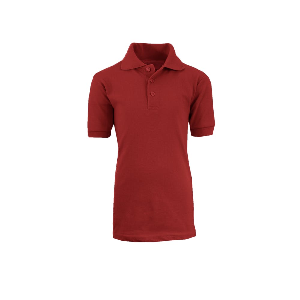 Unisex Adult Uniform Polo Shirts - Burgundy 2X 2