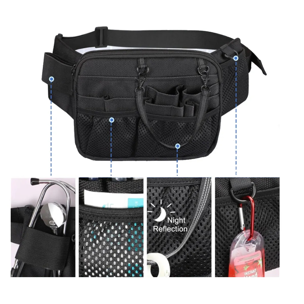 Multi Compartment Multifunctional Utility Nurse Fanny Pack 2