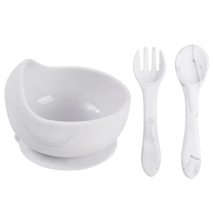 Silicone Suction Bowls for Baby with Spoon and Fork 27