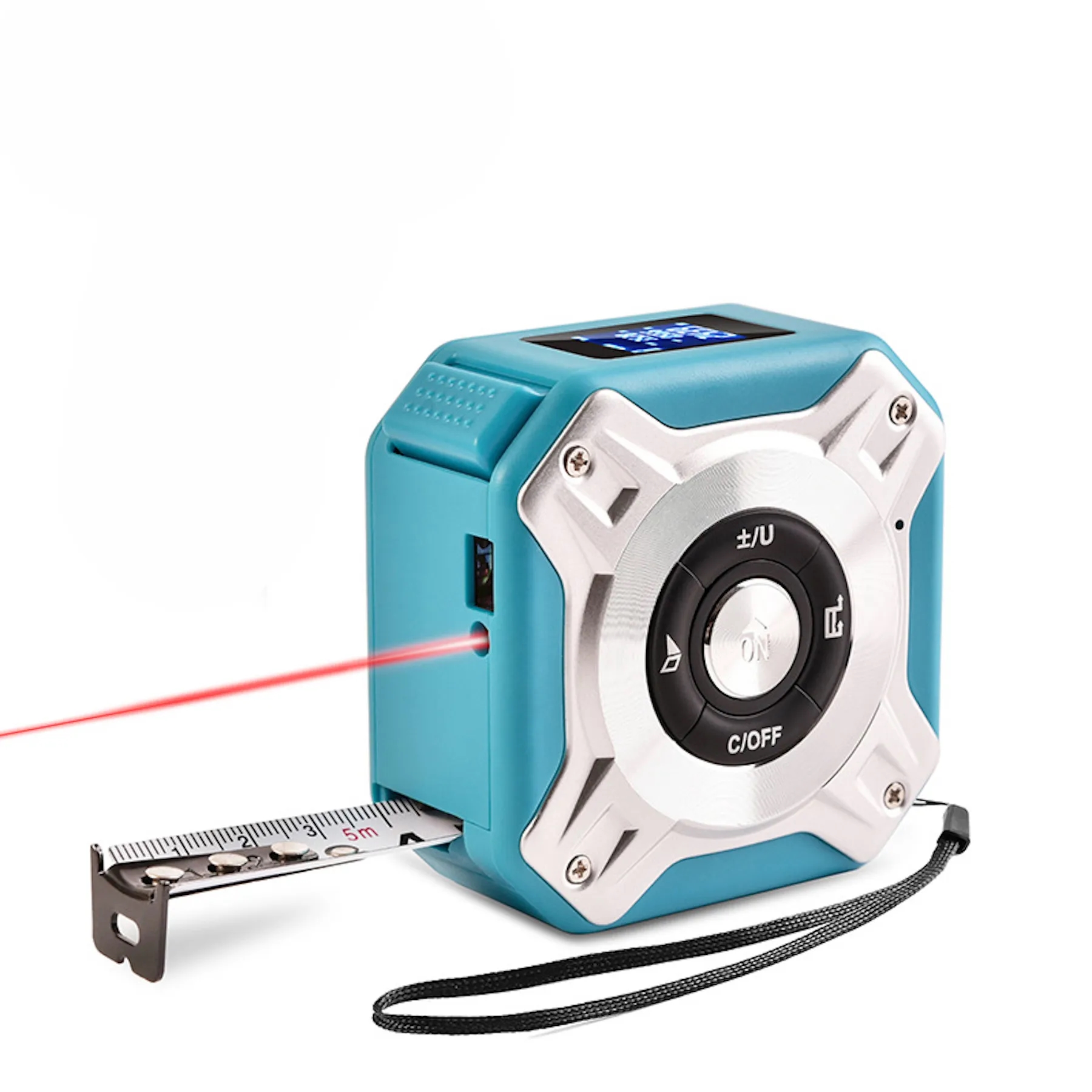 2 in 1 USB Rechargable Lasers Distance Tape Measure 3