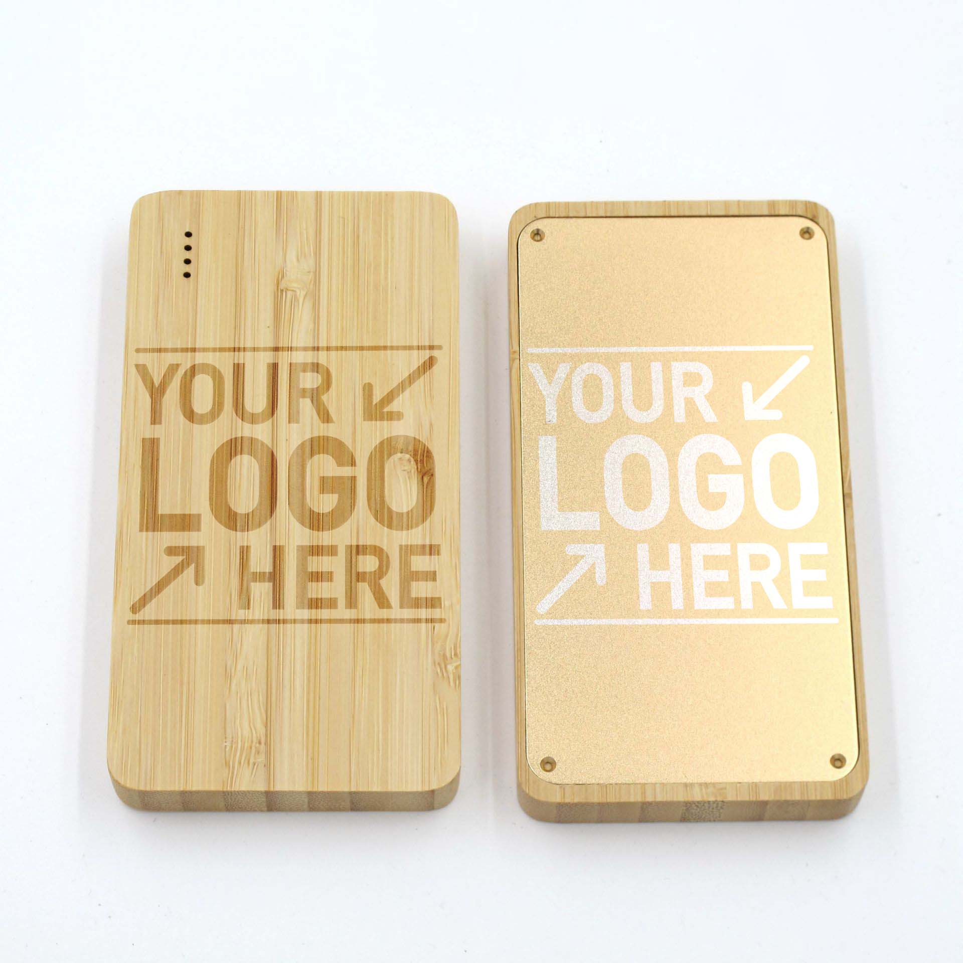 Custom Bamboo 4000mAh Dual Port Power Bank 4