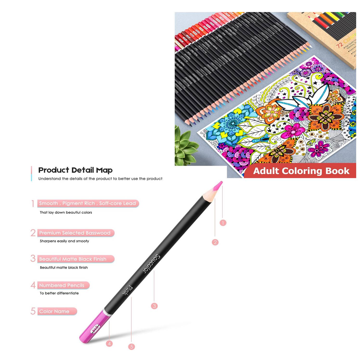 72-Color Colored Pencil Set 3