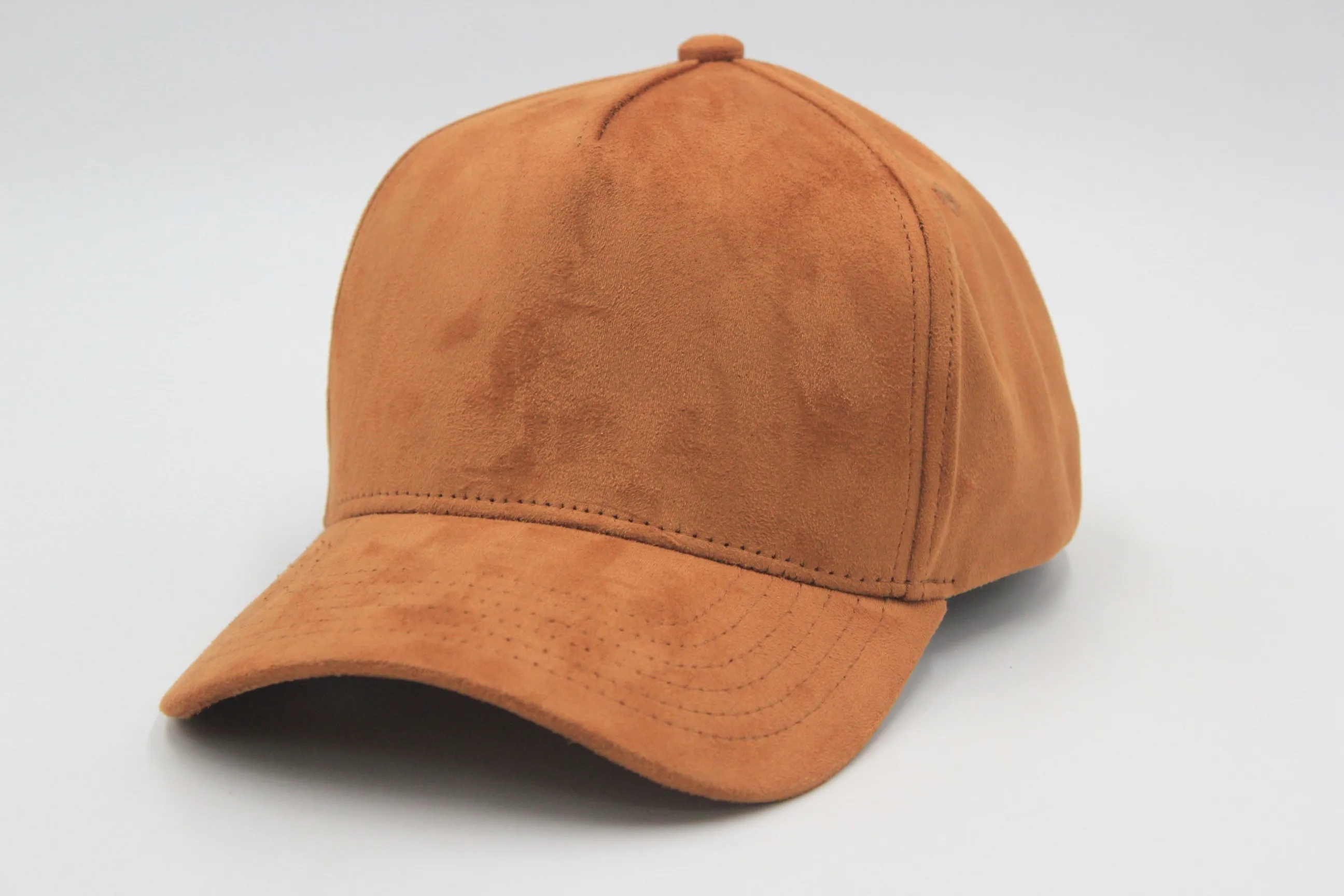 A Frame Suede 5 Panels Baseball Cap Snapback