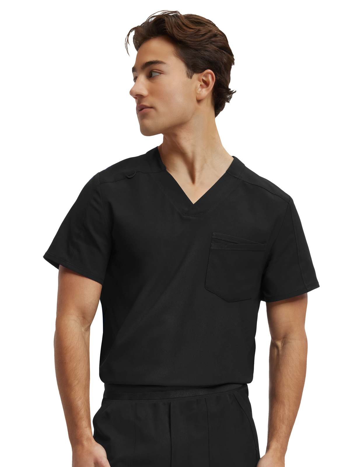 White Cross - VIBE - Men's Two-Pocket Tuck-In V-Neckline Top 15
