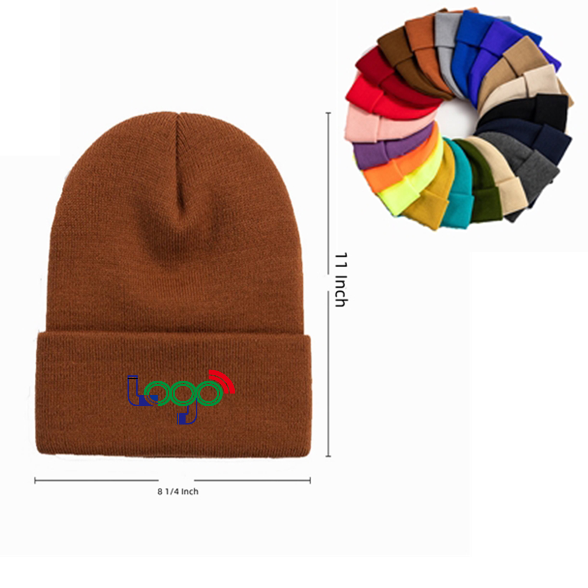 Warm Pom Knitted Acrylic Hat 2