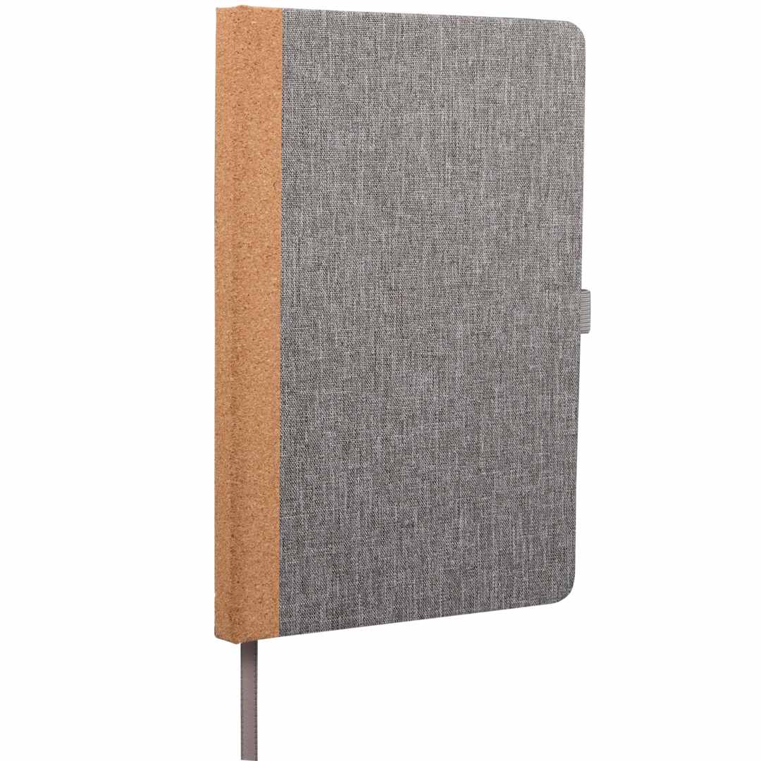 5.5" x 8.5" Recycled PET and Cork Bound Journal 2