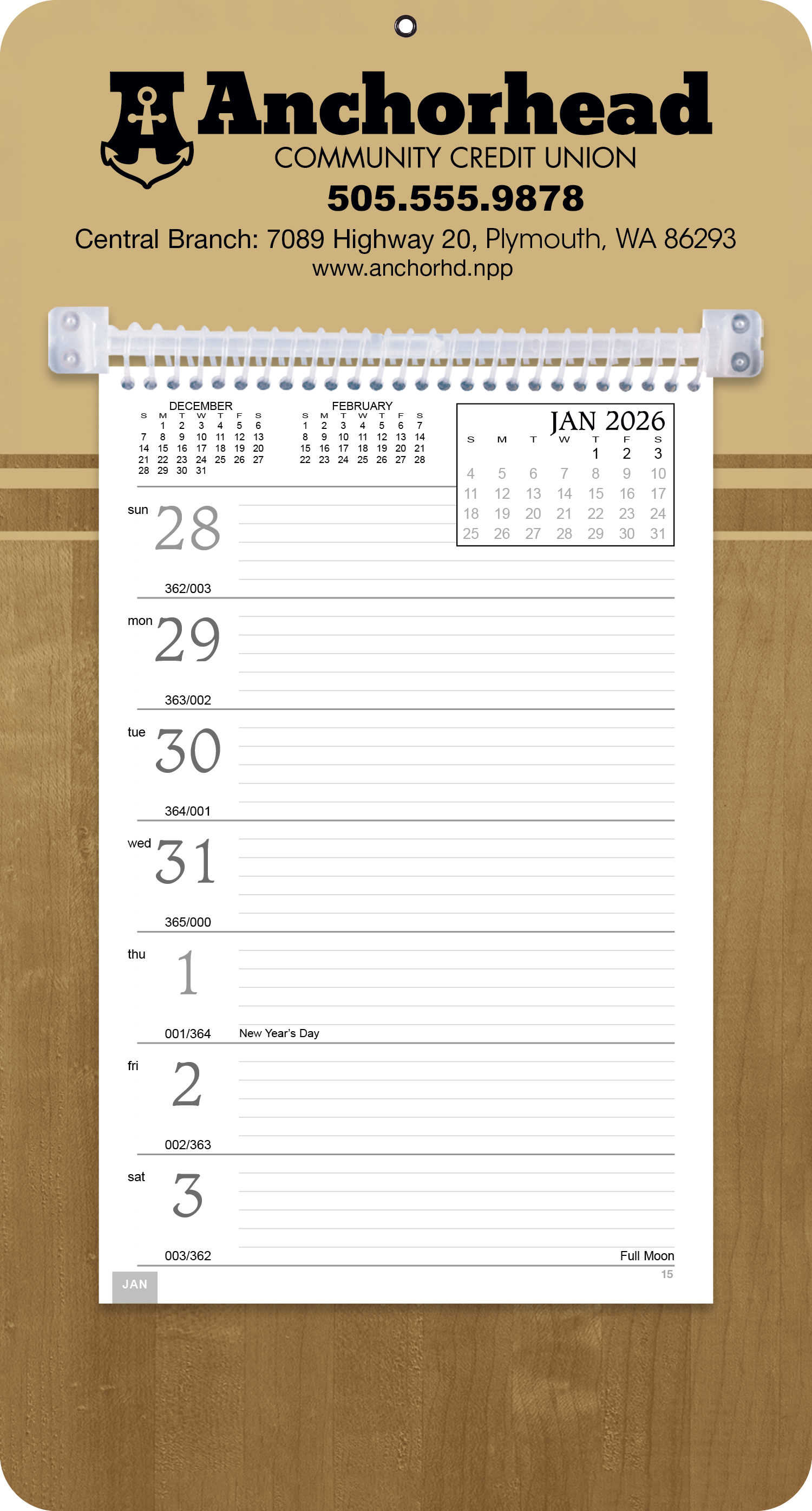 Triumph® Calendars Weekly Memo Calendar 6