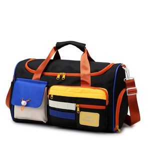 25L Travel Gym Duffel Bag with Shoes Compartment 12