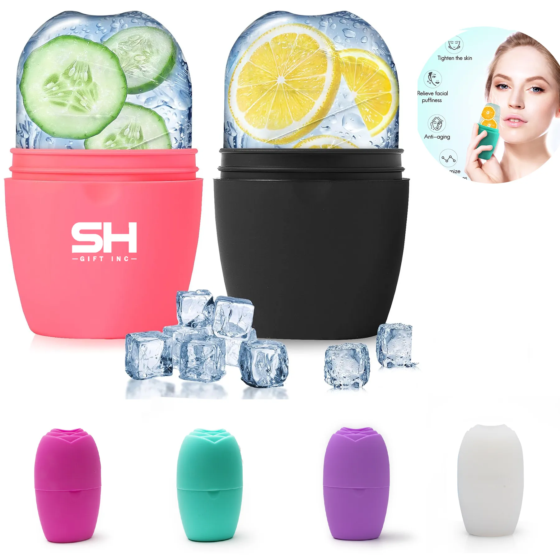 Silicone Ice Roller Face Mold 5
