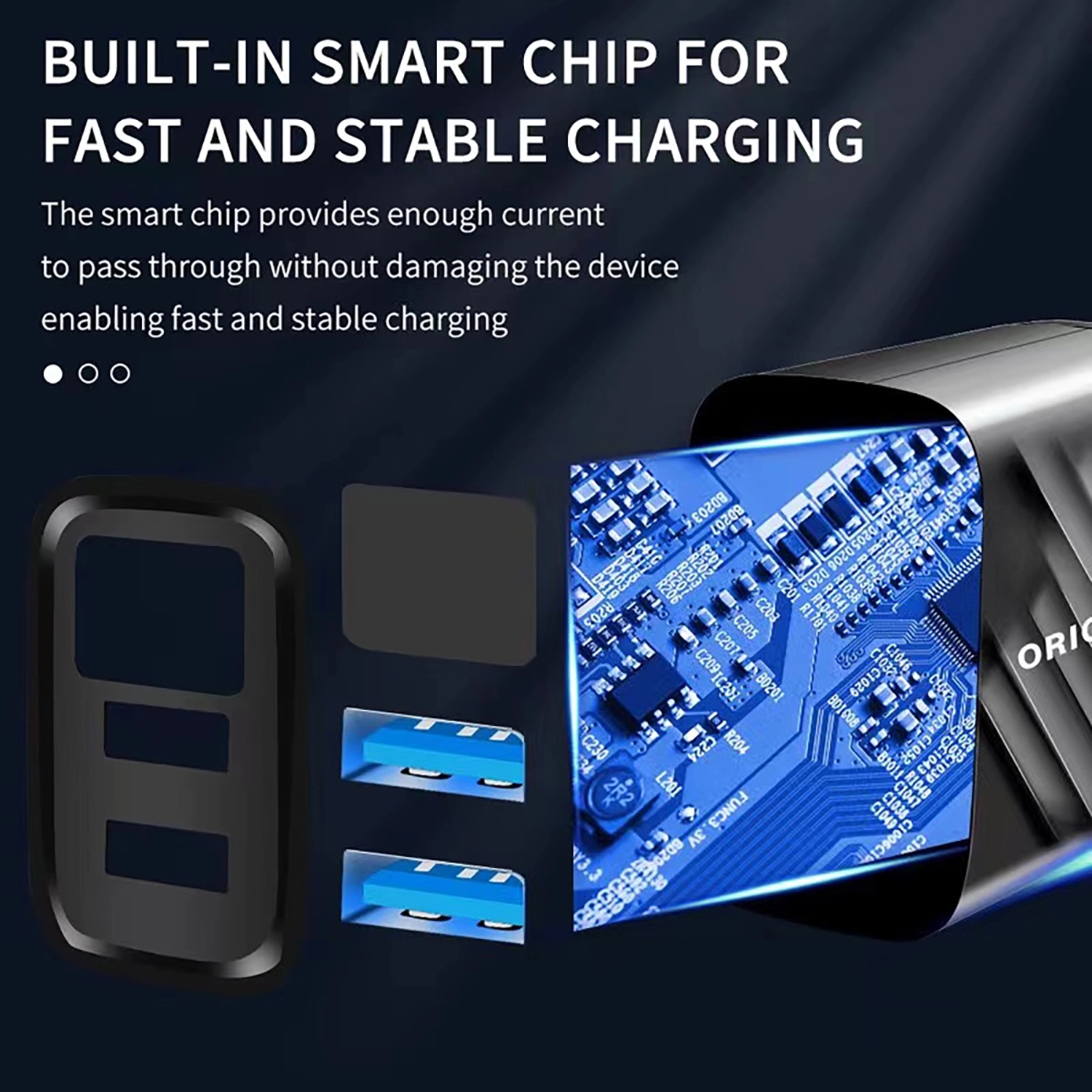 Wall Charger Two-Port Intelligent Digital Display 3