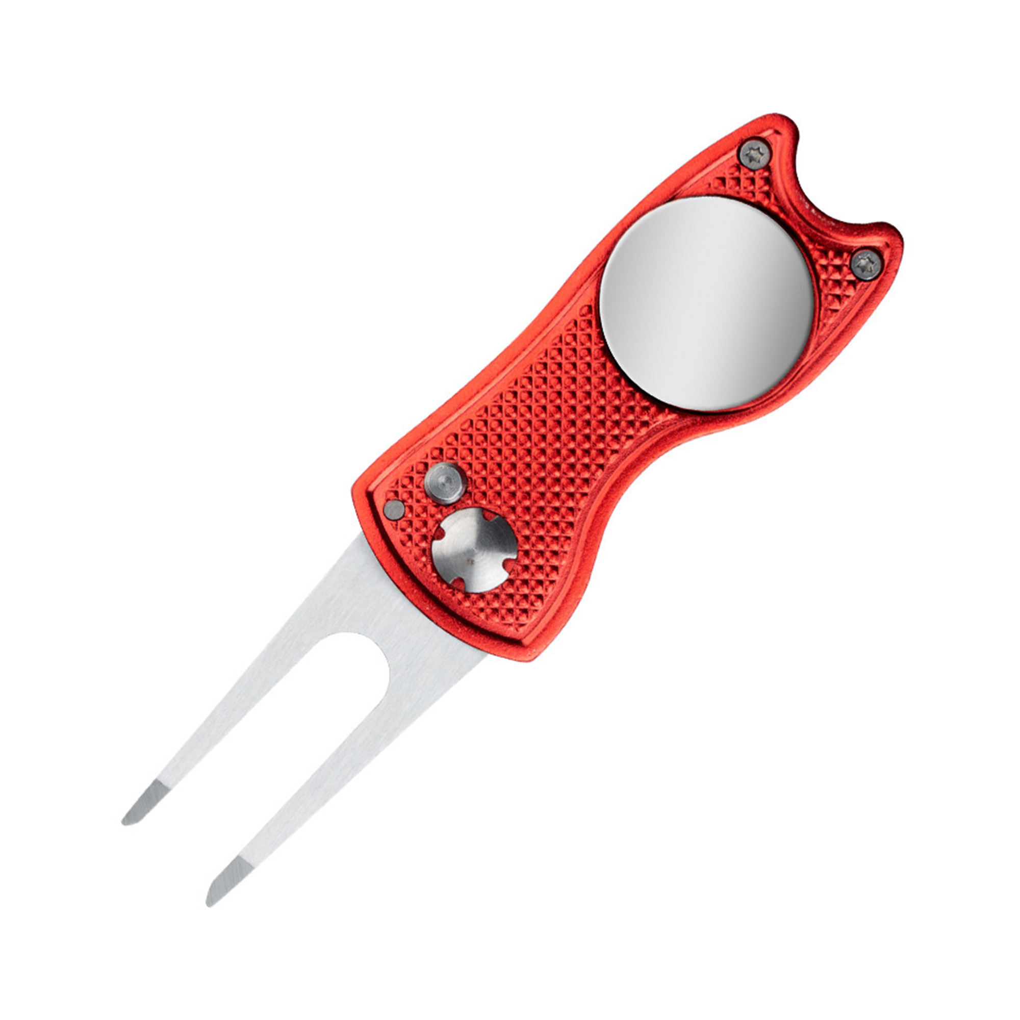 Metal Foldable Golf Divot Tool Magnetic Marker 3
