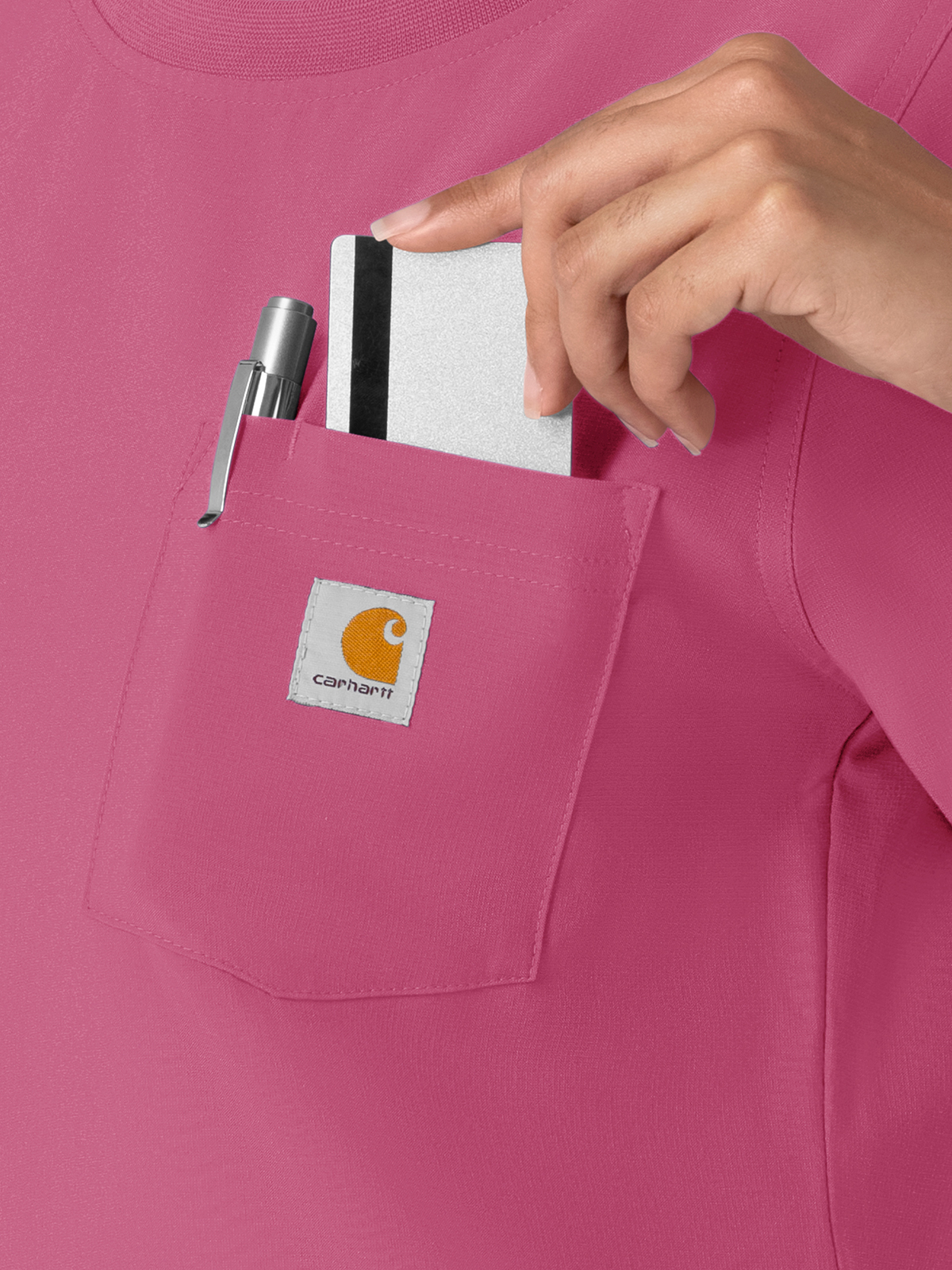Carhartt Scrubs - Force Cross-Flex - Women's One-Pocket Crew Neck Scrub Top 14