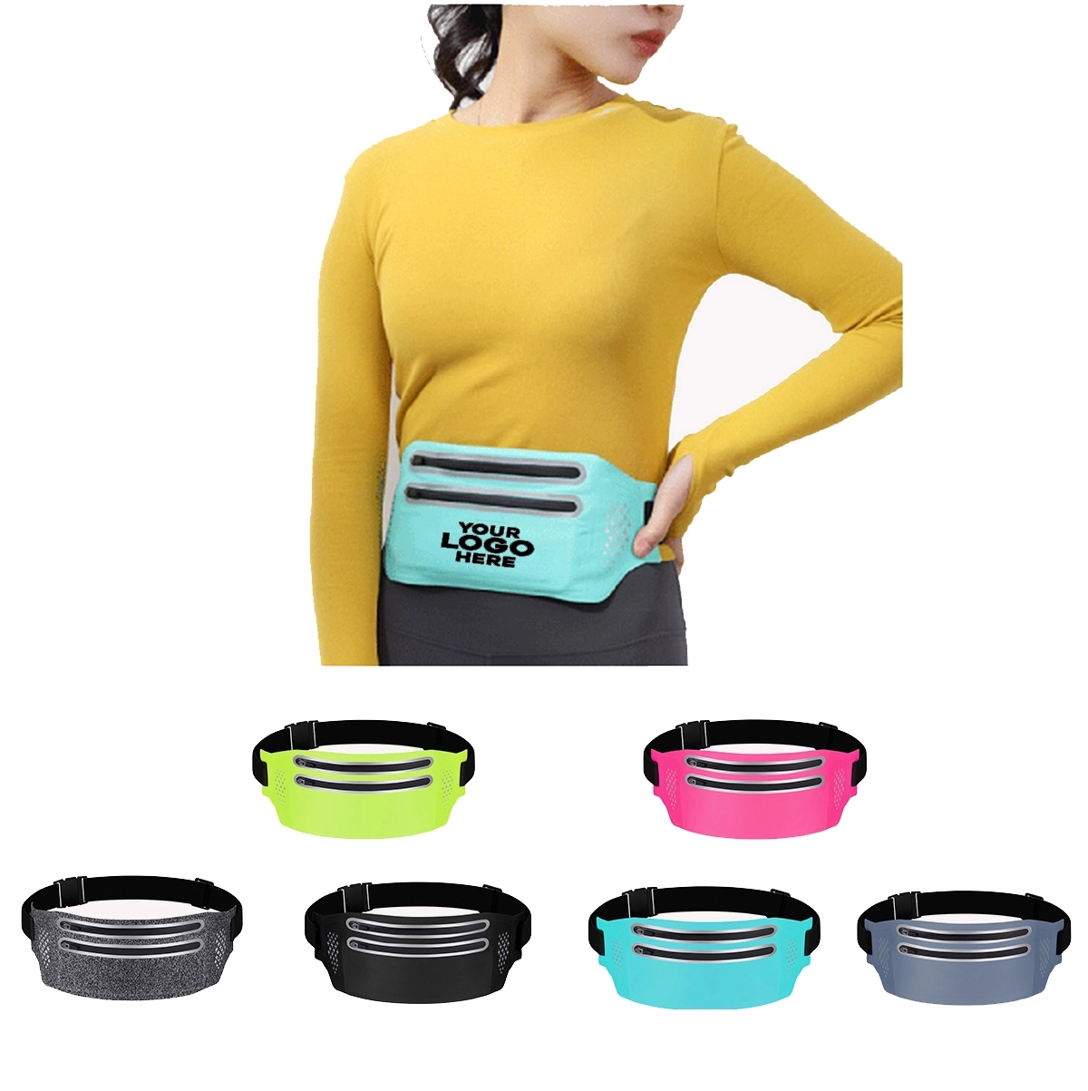 Waterproof Lycra close-fitting ultra-thin waist bag 3