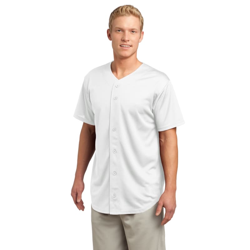 Sport-Tek PosiCharge Tough Mesh Full-Button Jersey. 8