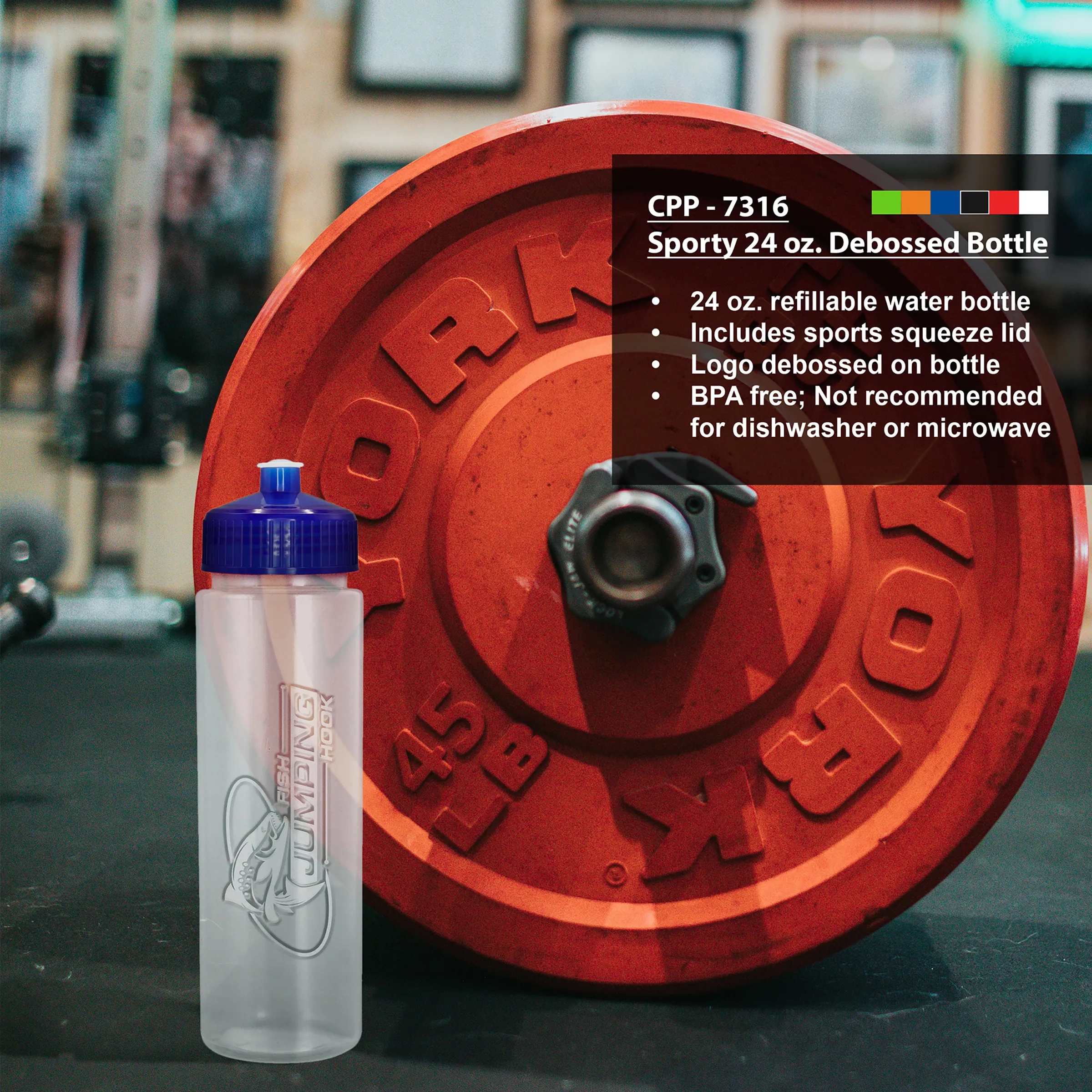 Sporty 24 oz. Debossed Bottle 19