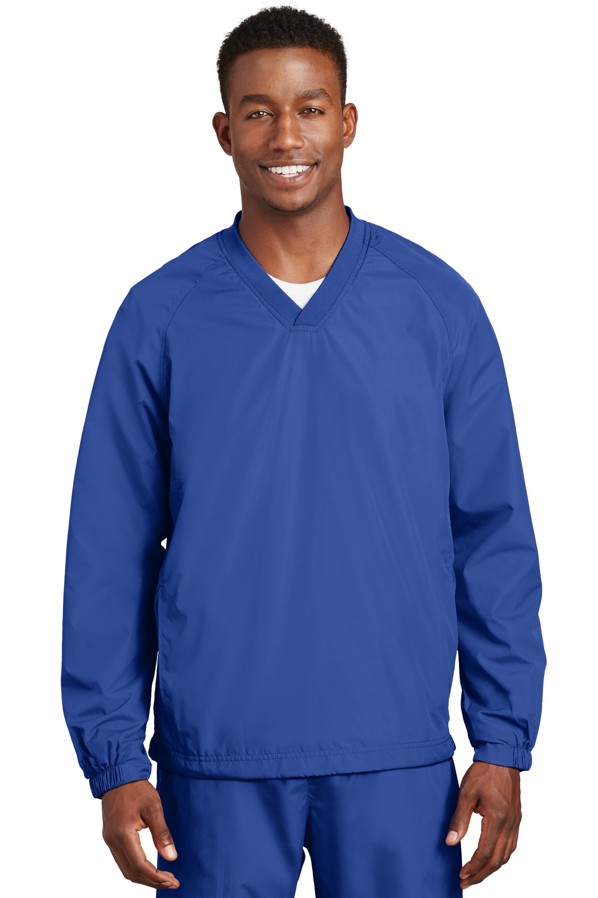 Sport-Tek V-Neck Raglan Wind Shirt. JST72 6