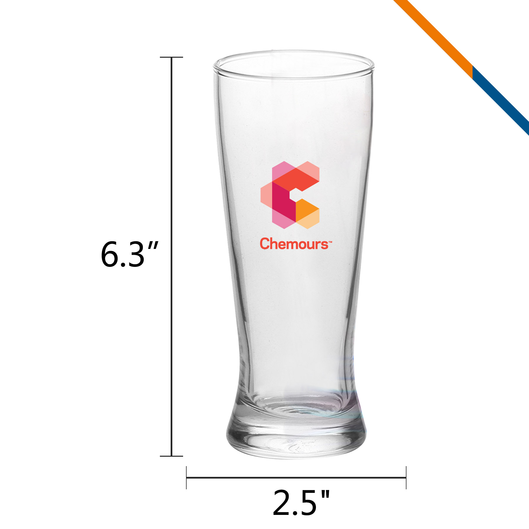 Foma Pilsner Glasses - 9.5 OZ. 6