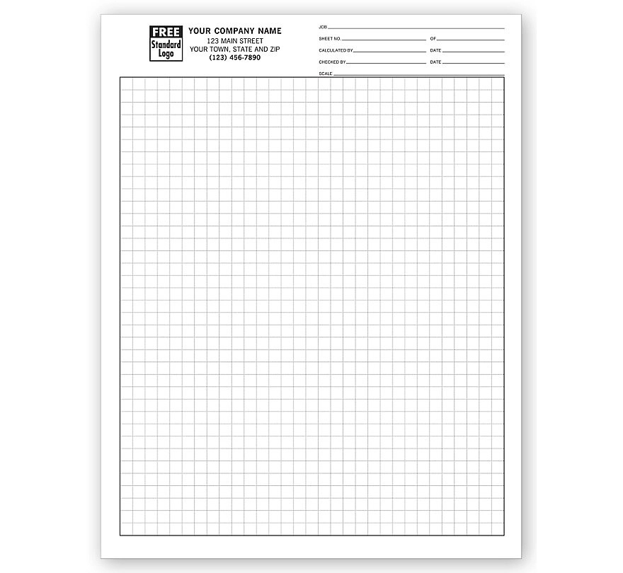 Graph Papers, Standard 1/4", Sheets 1