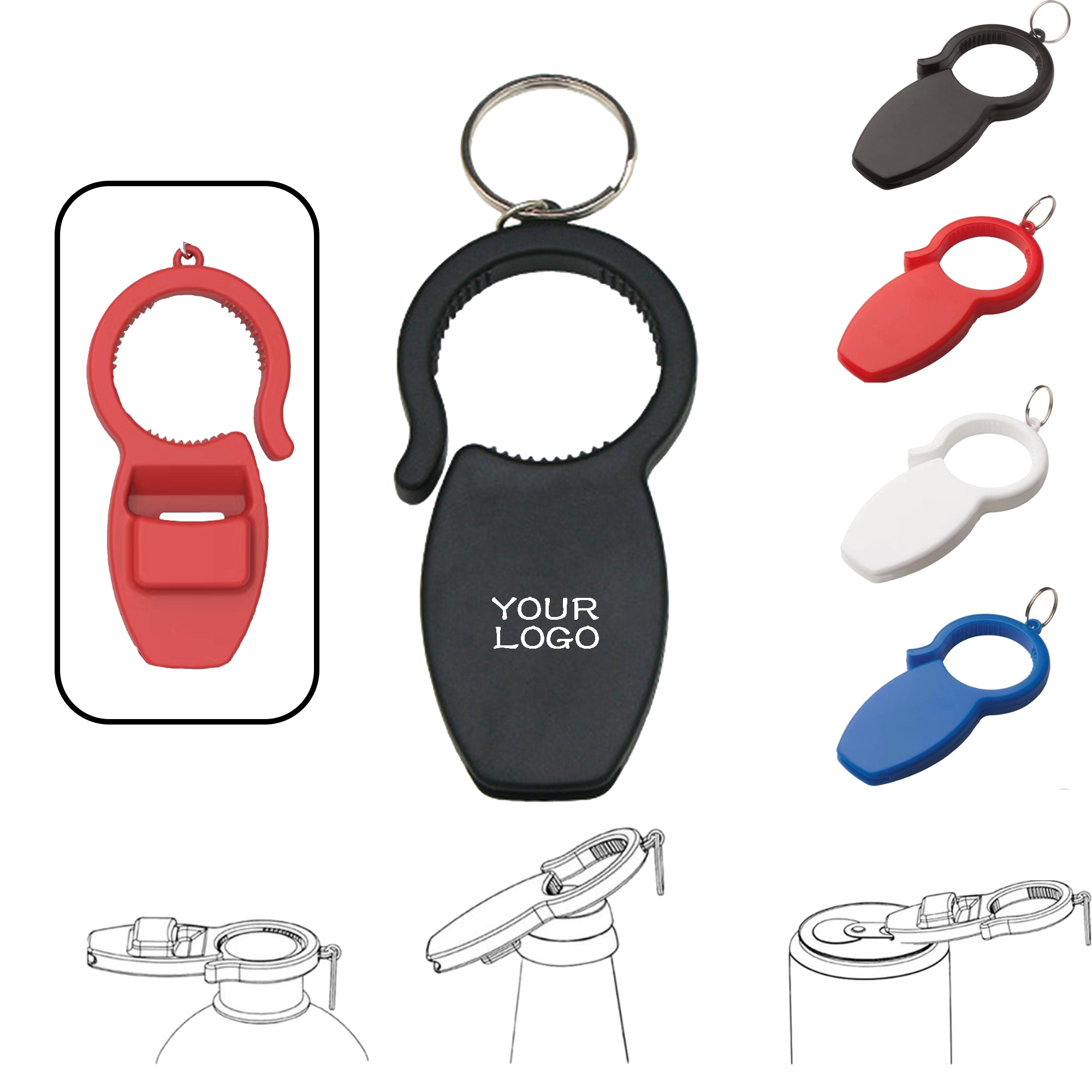 MOQ 20 PCS 3-in-1 Beverage Opener Tool 1