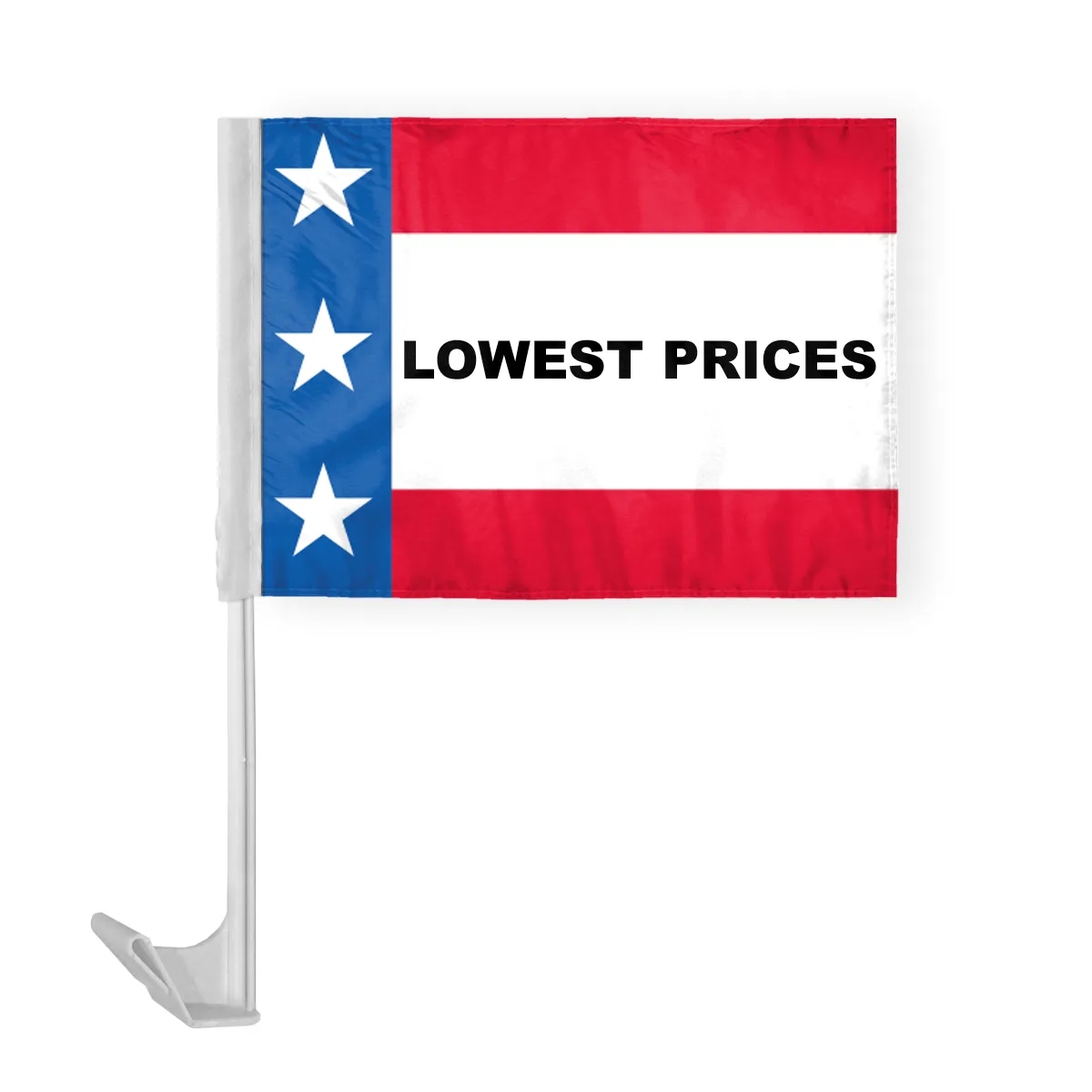 12" x 16" Patriotic Message Car Flag - ePoly 12