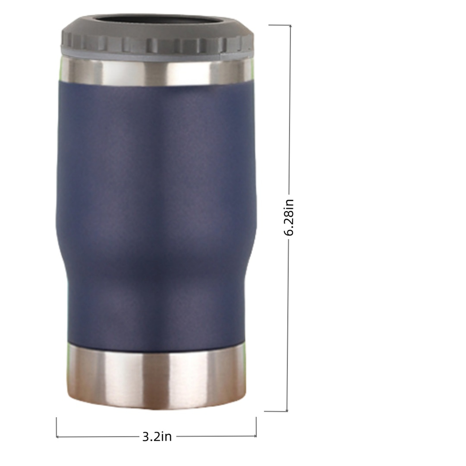 4 in 1 Stainless Steel Can Cooler, custom koozie with logo imprint 3