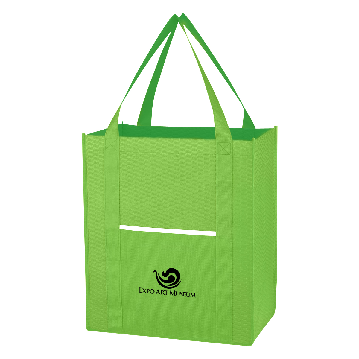 Non-Woven Wave Shopper Tote Bag 8