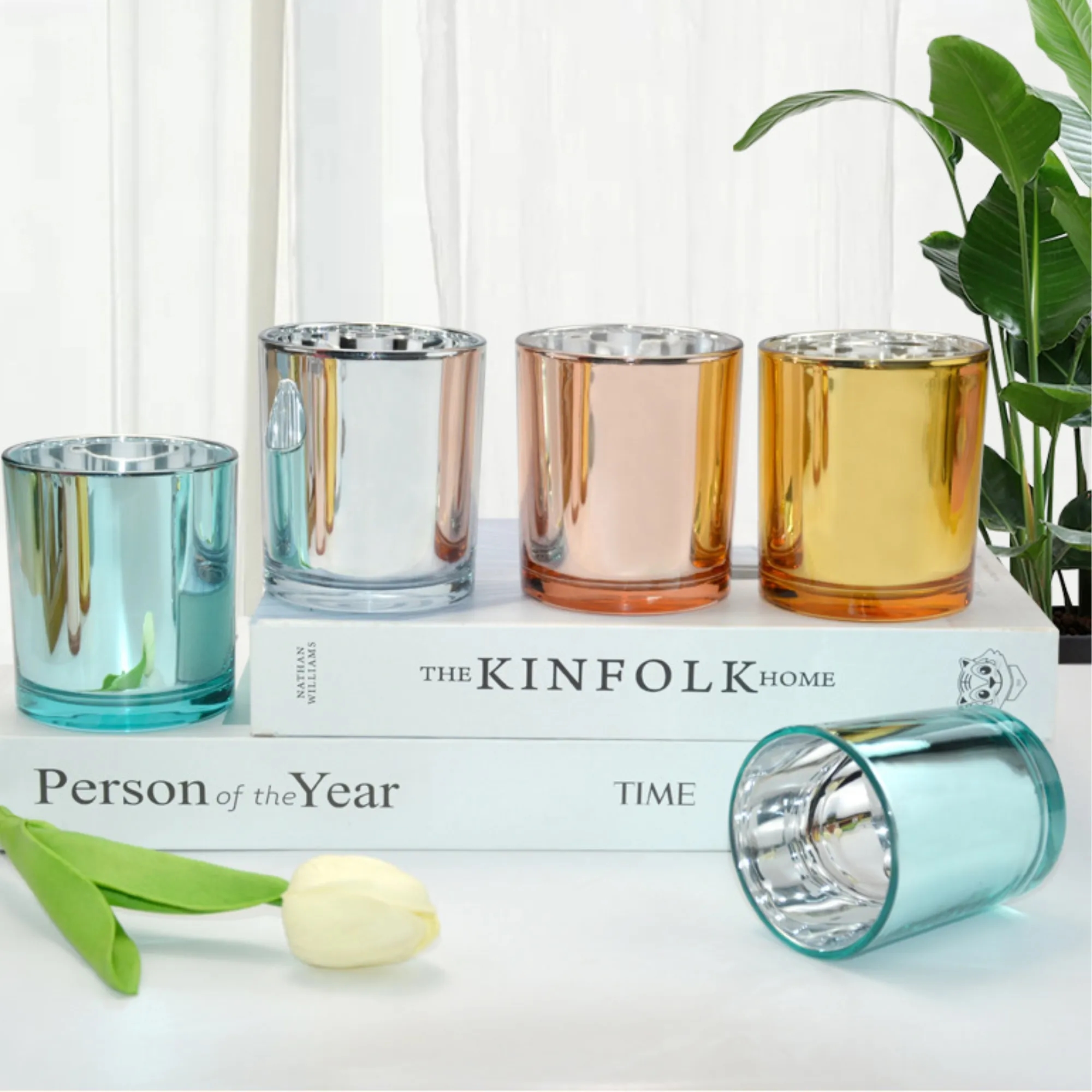 7oz Glass Candle Holder Scented Aromatherapy Cup With Lids 4