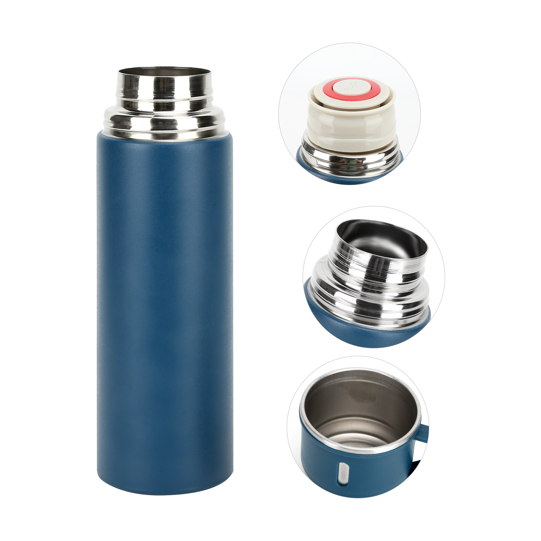 17 Oz Vacuum Insulated Flask Stainless Steel Bottle With Cup 3