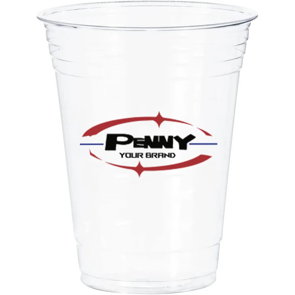 Custom Recycled 16 oz Soft Sided Clear Plastic Cup 2