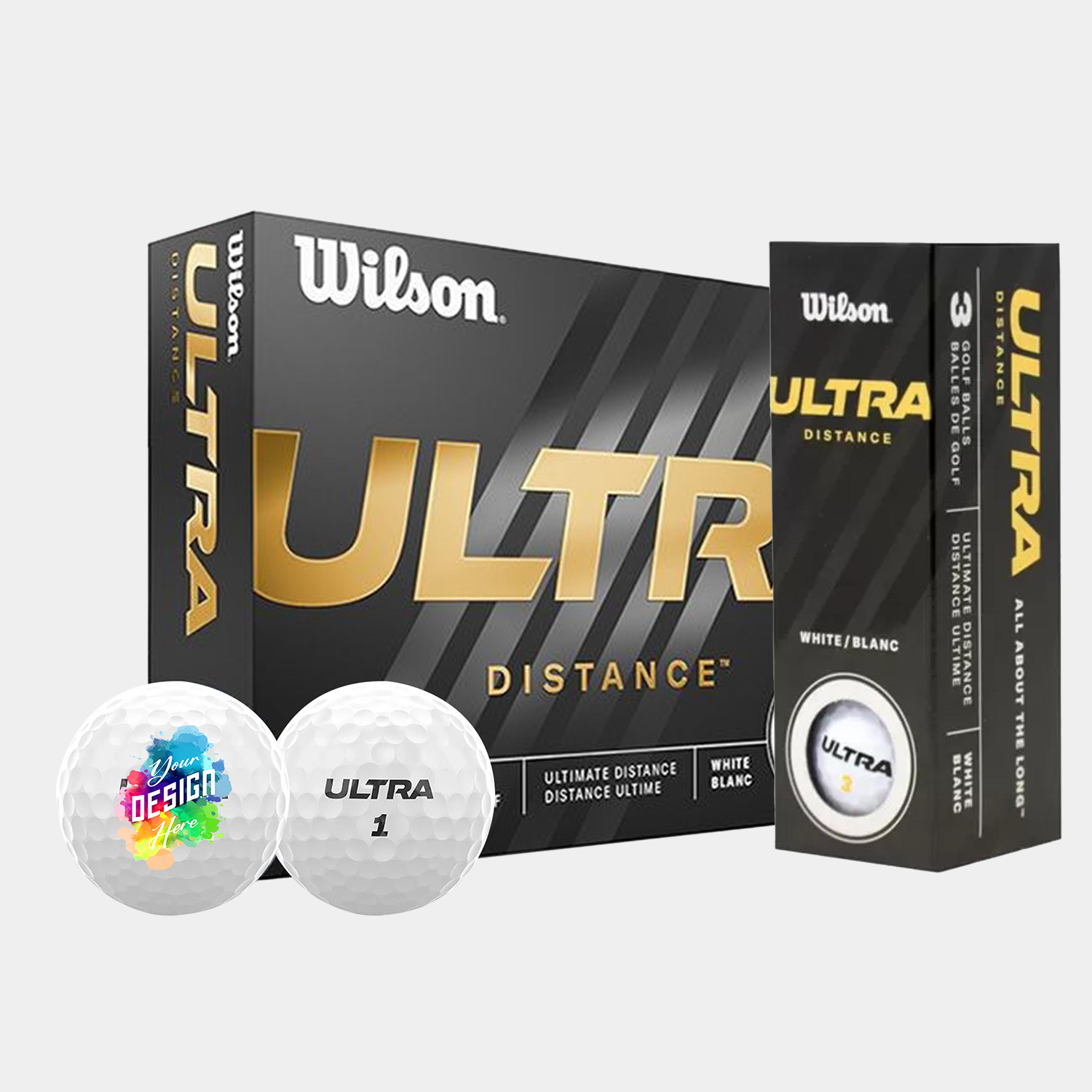 Wilson Ultra Ultimate Distance Golf Balls with Custom Imprints 4
