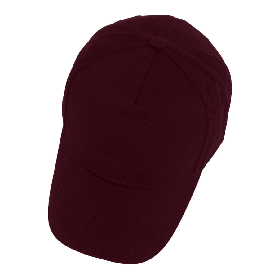 Stock Solid Color Cotton 5-Panel Baseball Cap 46