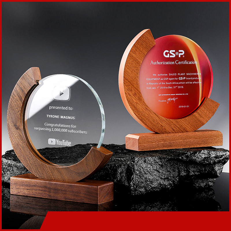 Solid Wood Base Trophy 3