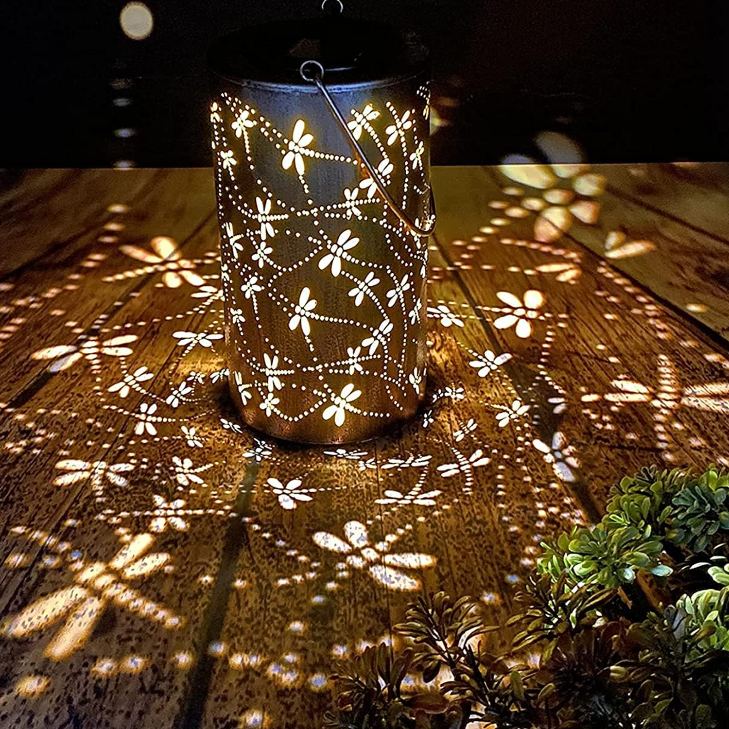Solar Outdoor Waterproof Garden Decoration Dragonfly Lamp 2
