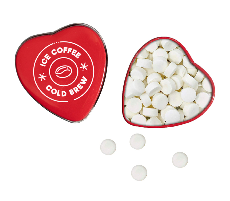 Small Heart Shaped Mint Tin, 0.46 oz 6