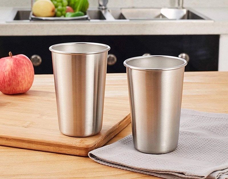 6 oz Stainless Steel Pint Cup 4