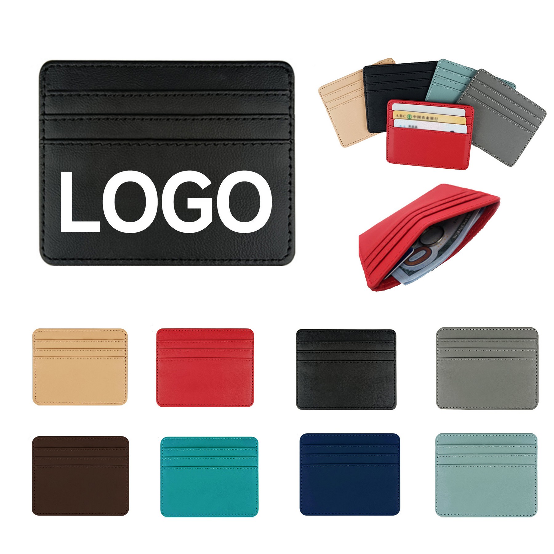 Pu Leather Wallets Id Card Bag 1