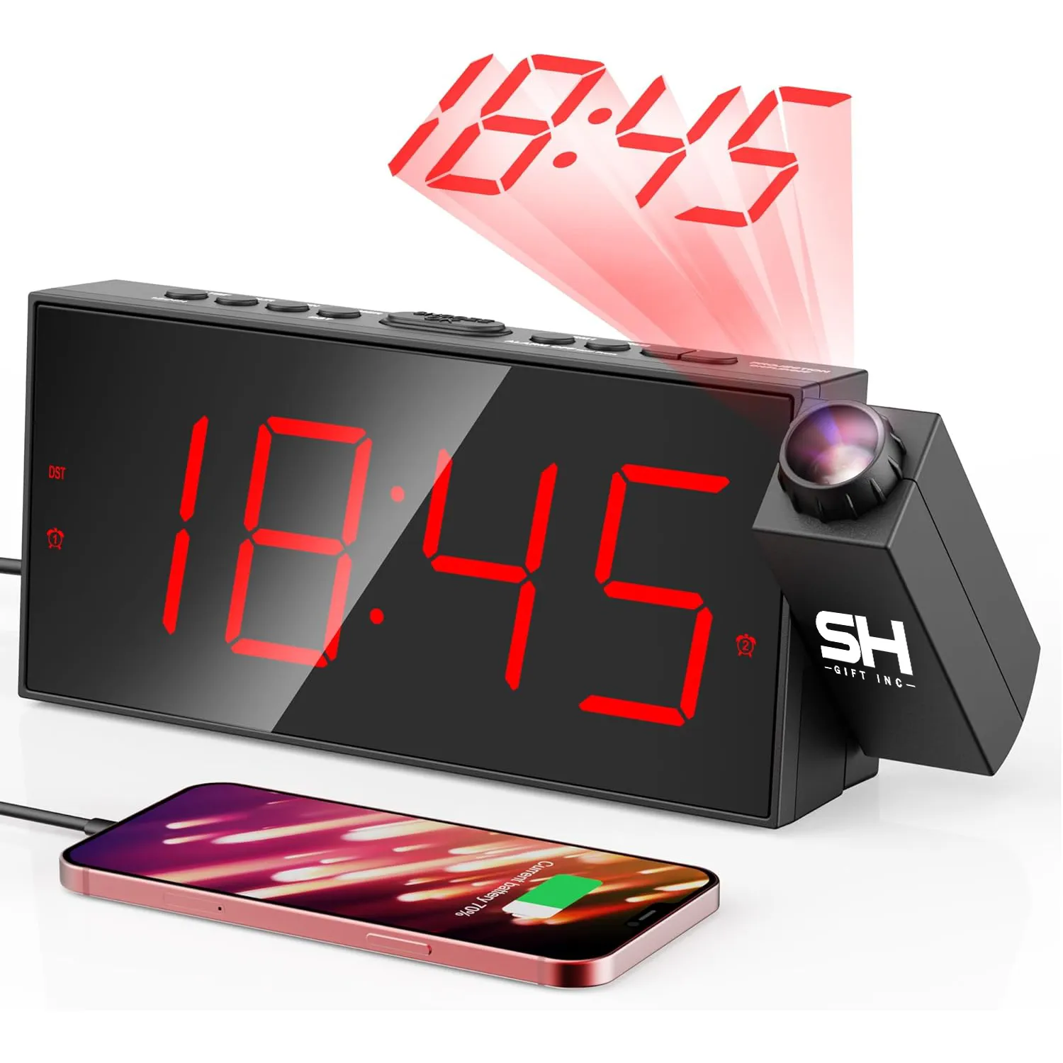 Digital Projection Alarm Clocks 5