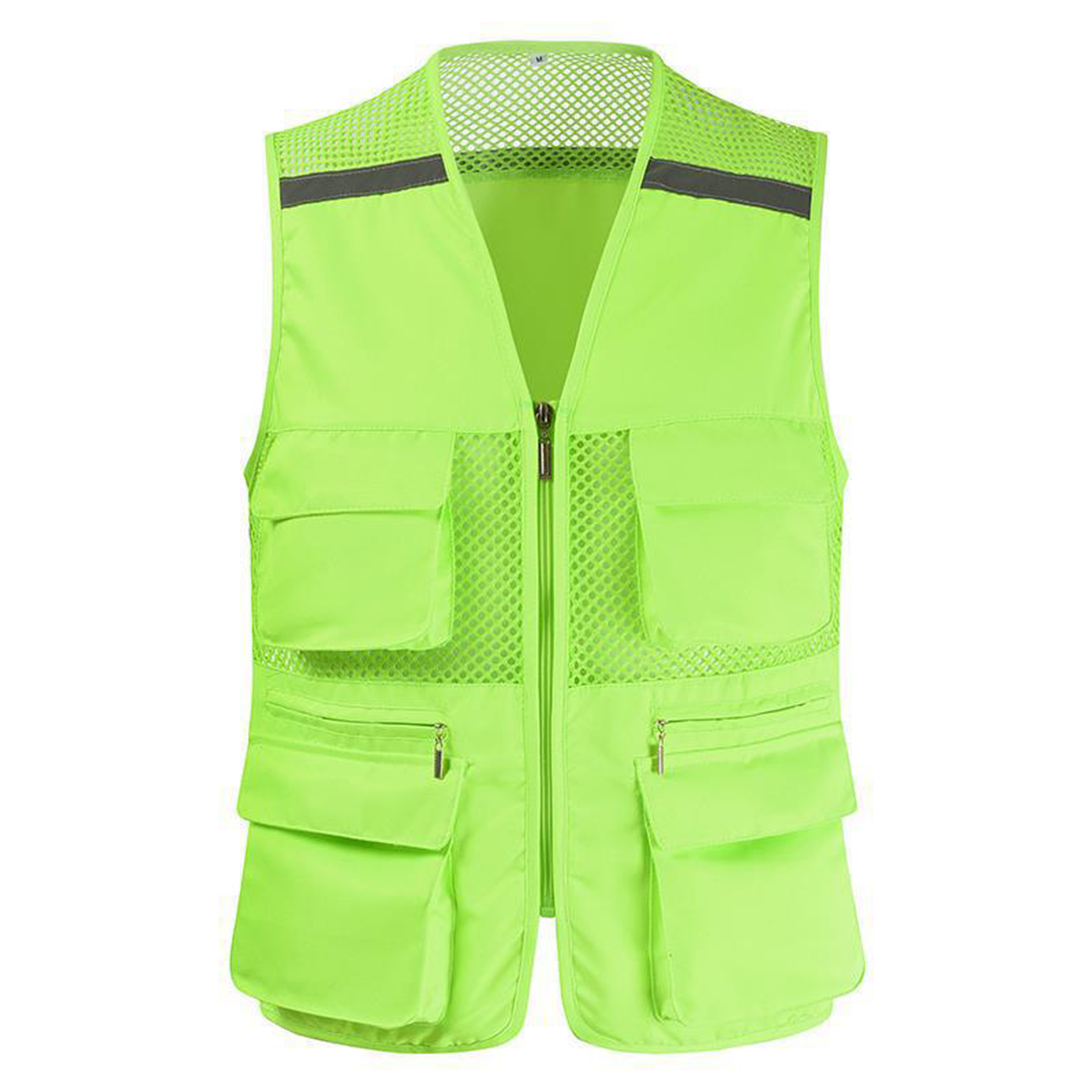 Polyester Fishing Net Reflective Vest Activity Suit 4