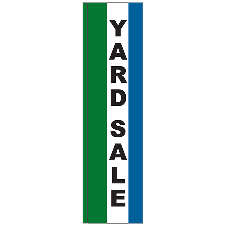 "YARD SALE" 3' x 12' Message Feather Flag 1