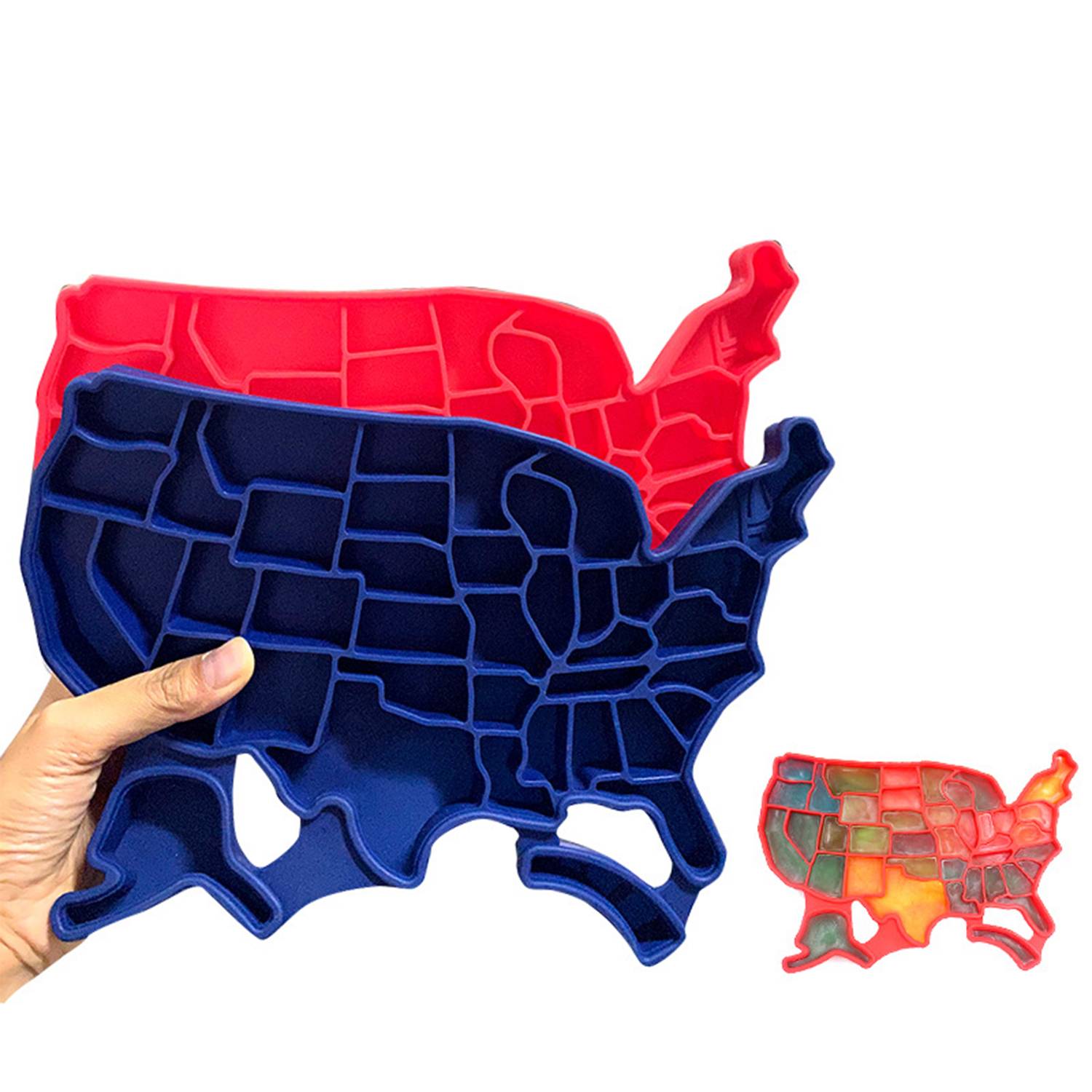 United States map silicone ice tray 2
