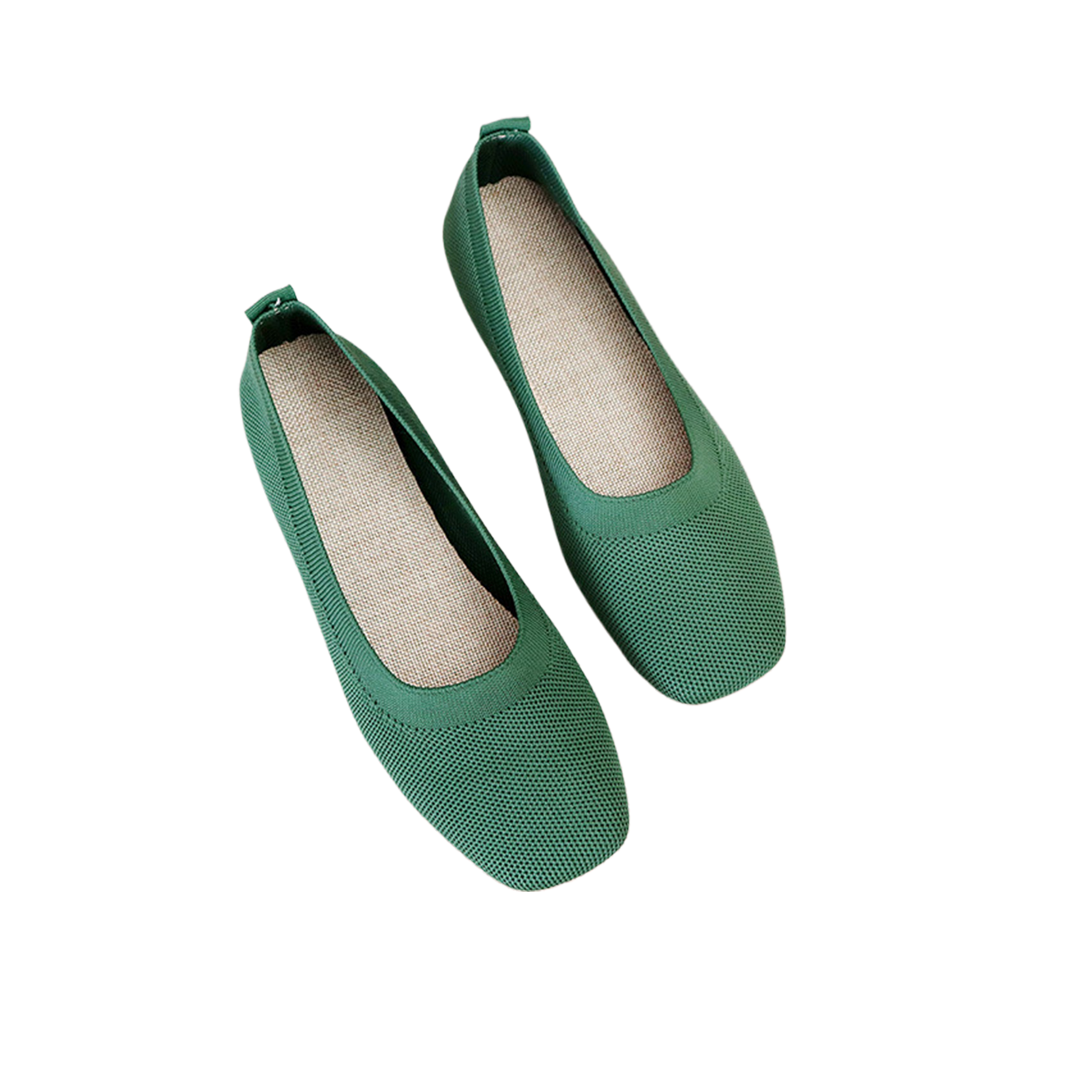 Women's breathable design knitted flats 4