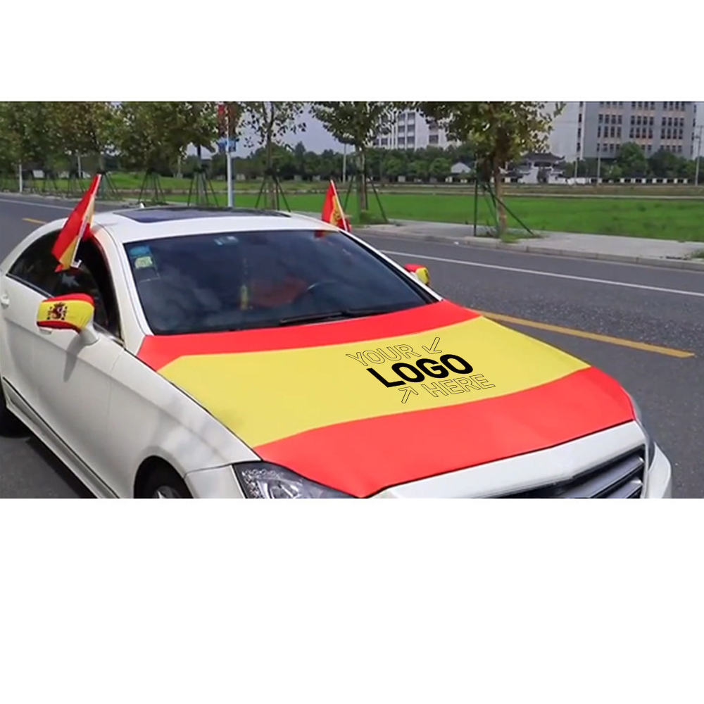Qatar World Cup National Flag Engine Hood Cover 5
