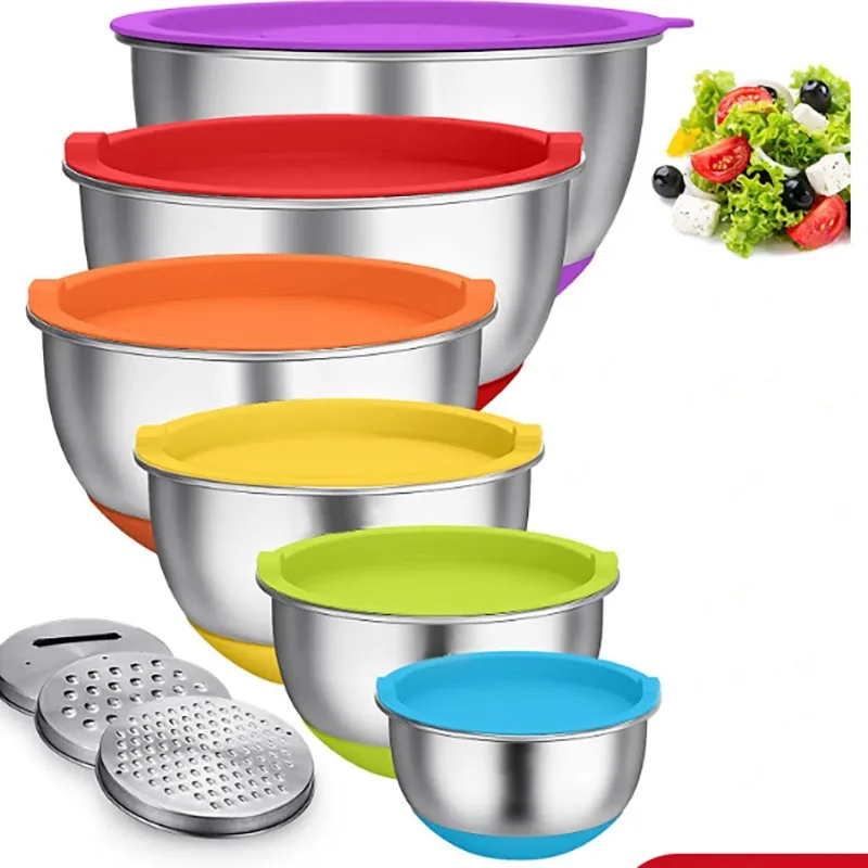 Mixing Bowls with Lids 5 Pieces Set 4