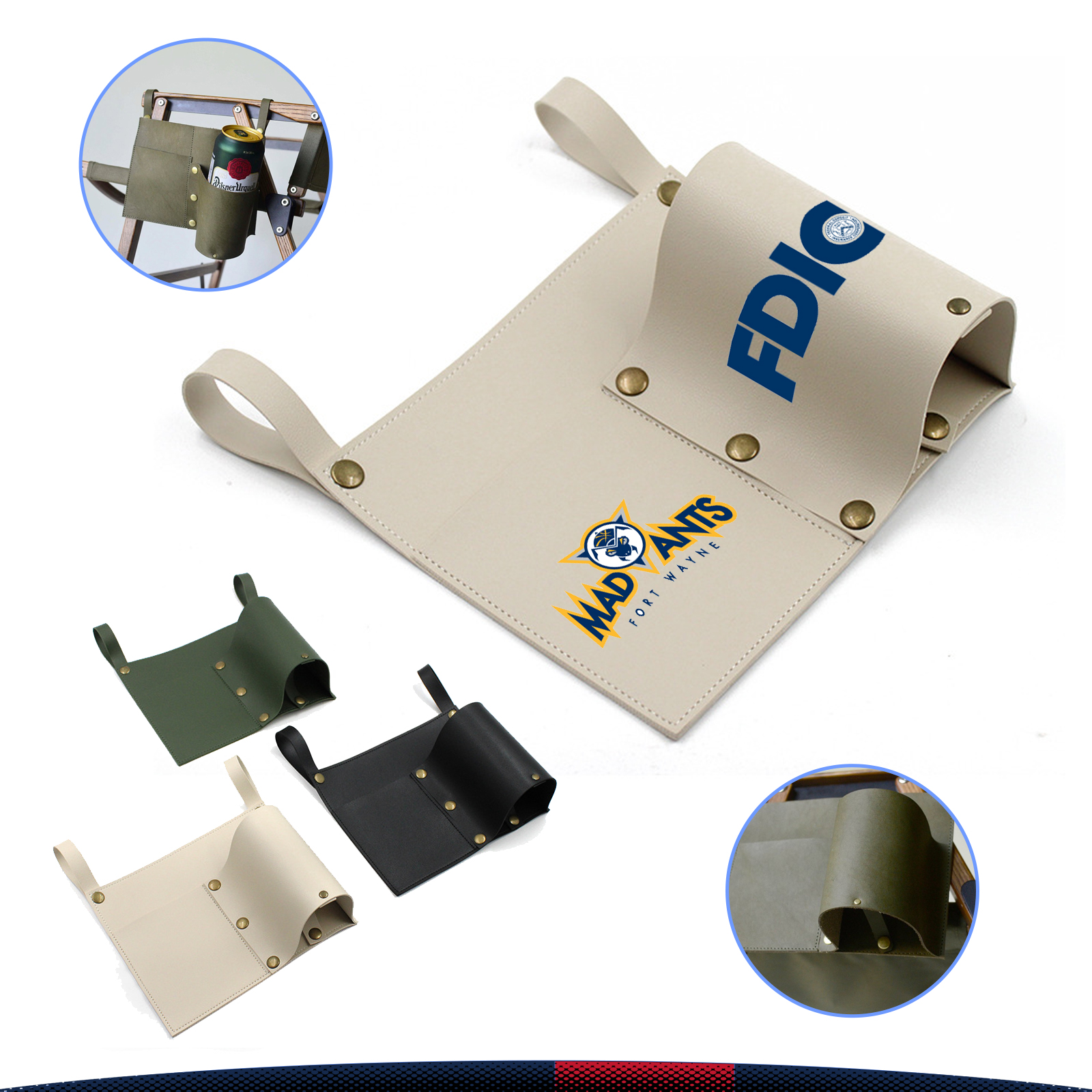 Camping PU Beverage Holder 6