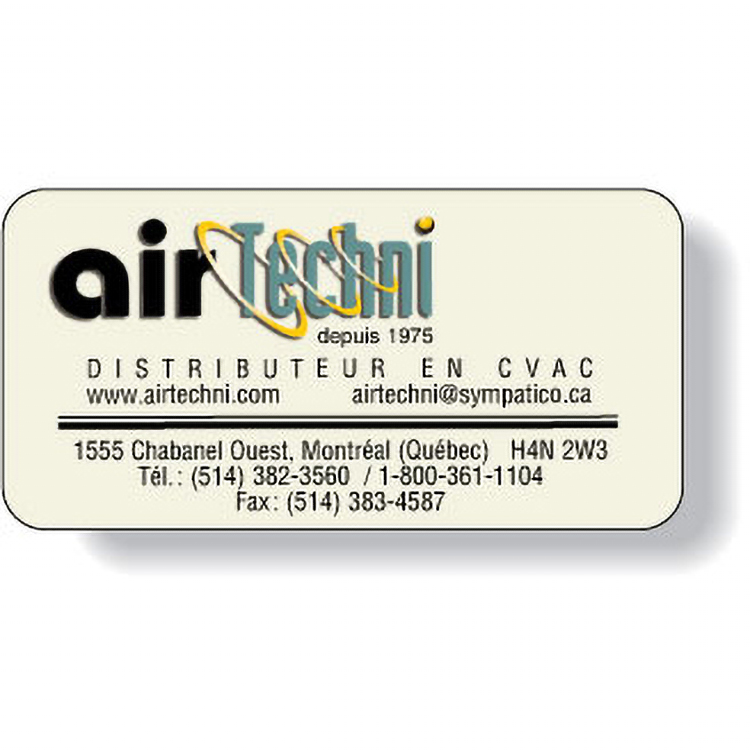 White Gloss 4 Colour Process Paper Roll Label Stock Rectangle (1"x2")