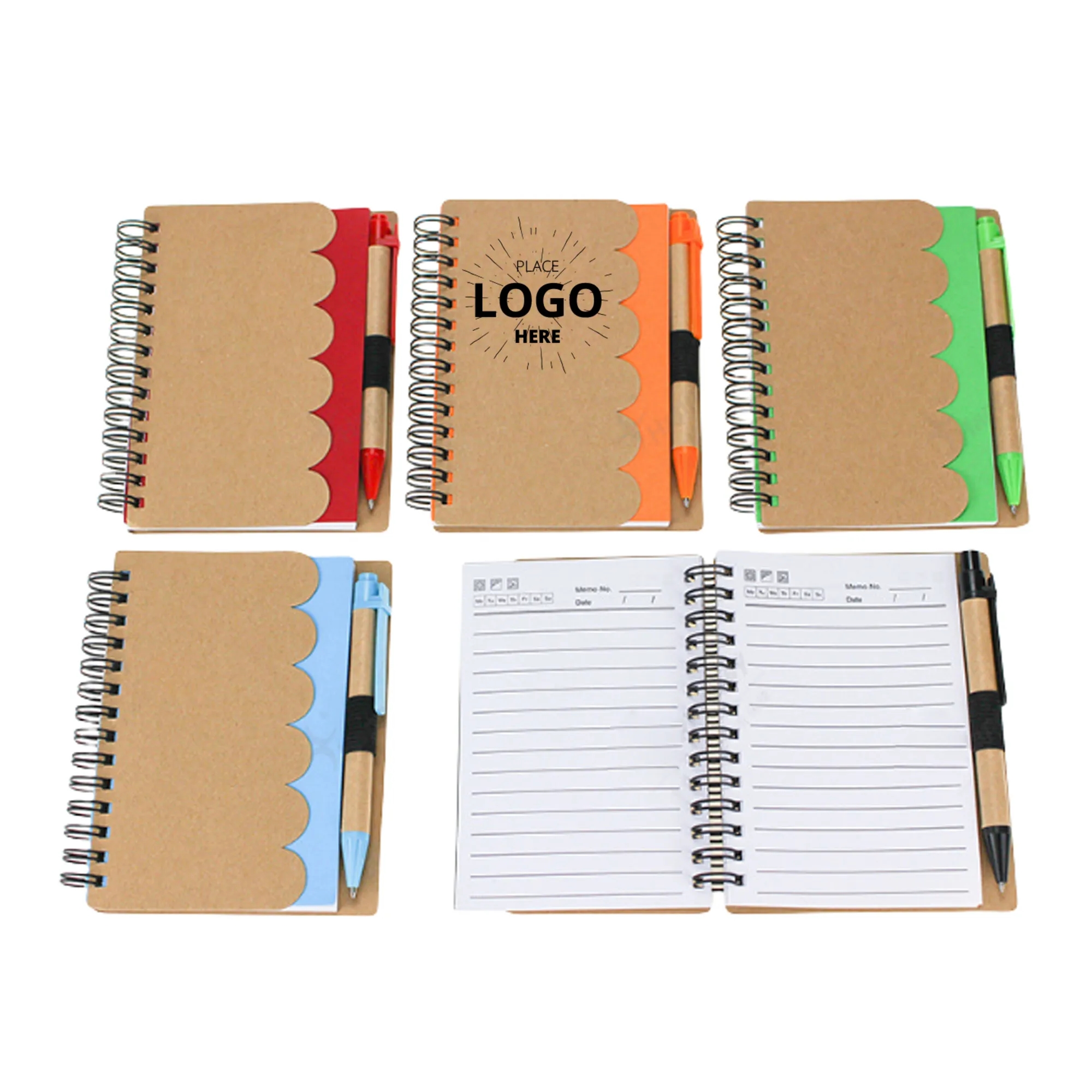Brown Paper Notebook With Sticky Notes 3