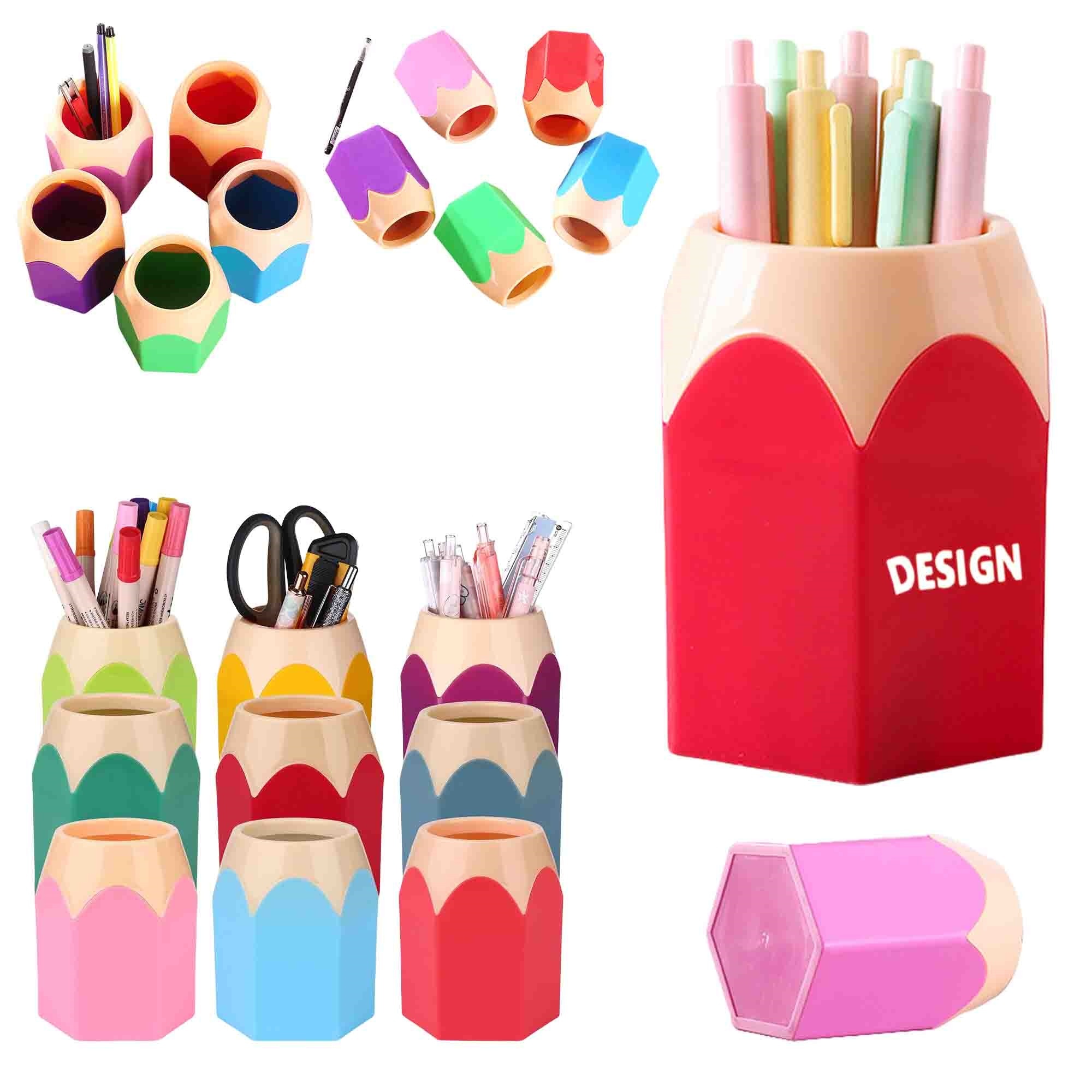 Plestic Pen Holders Pencil Storage Organizer 2