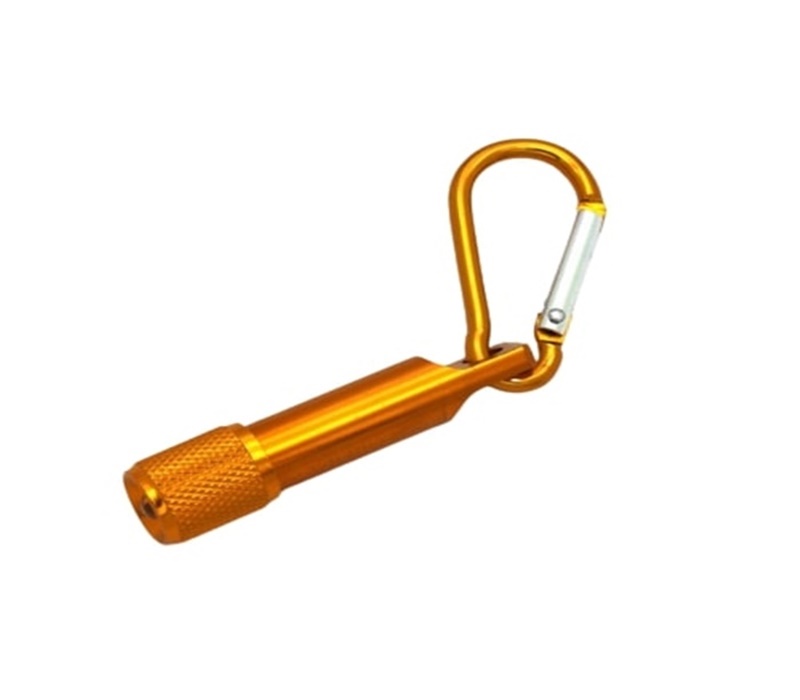 Mini Aluminum Flashlight with Carabiner 10